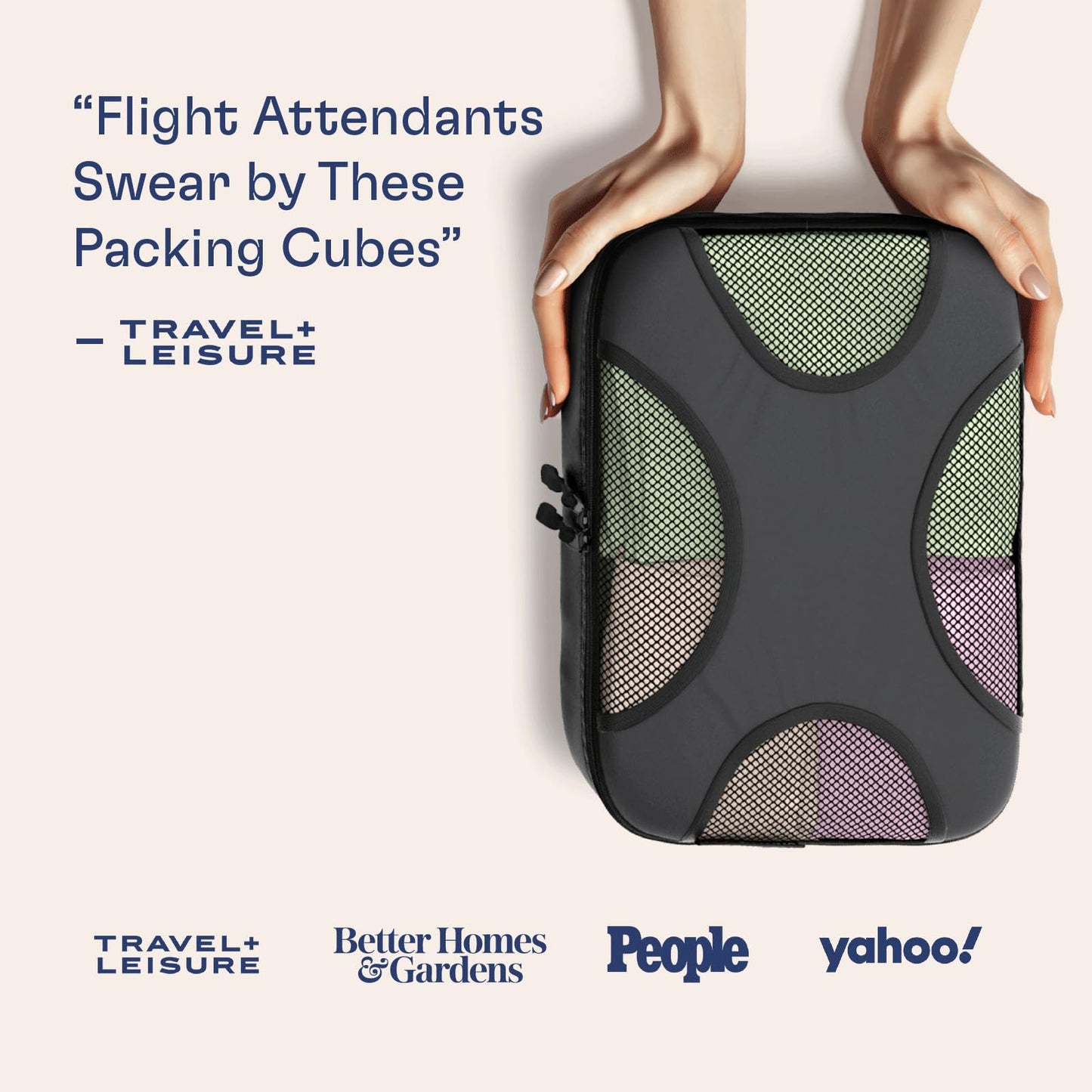 Shacke Premium 5 Packing Cubes Set - Lightweight Mesh Travel Luggage Organizers with Laundry Bag, 5-Piece Suitcase Storage System (Dark Grey)