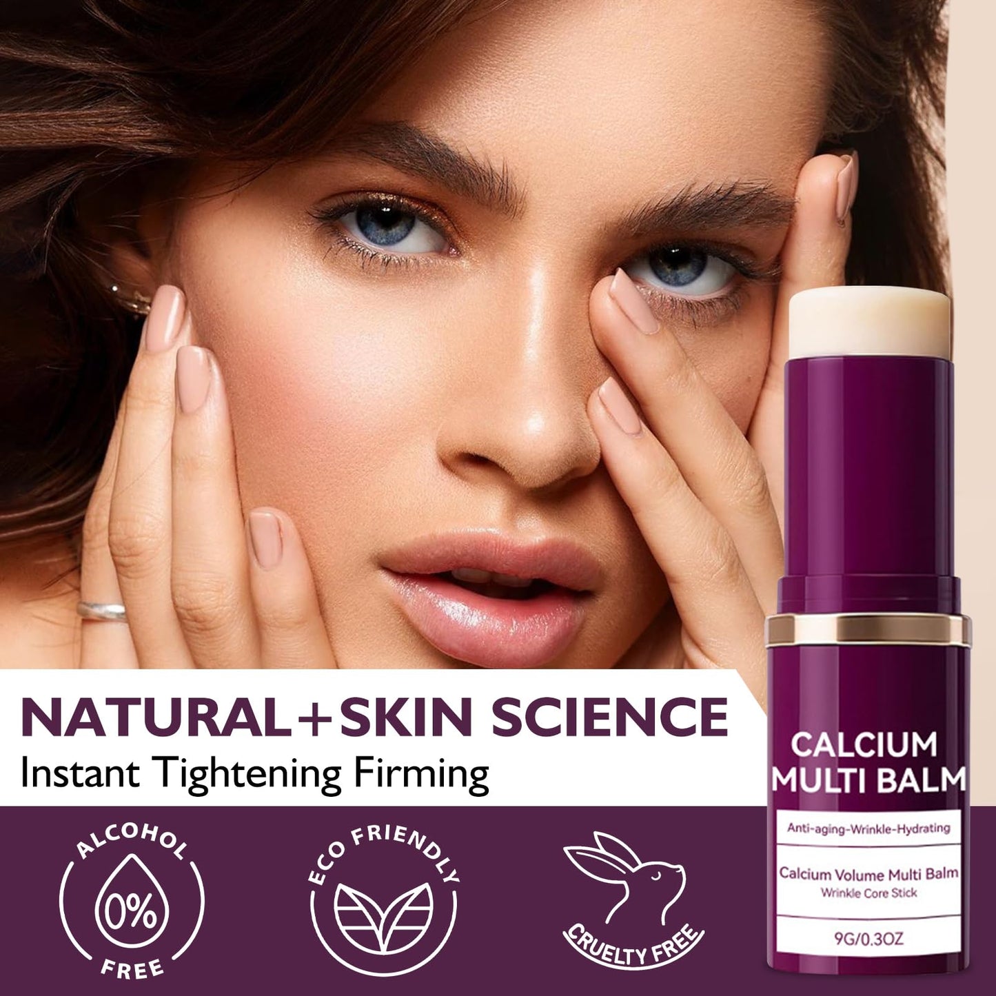 Calcium Volume Multi Balm, Wrinkle Core Stick, Collagen Moisturing Stick, Cemenrete Calcium Multi Balm Anti-aging, Sagging, Wrinkles(2PCS)