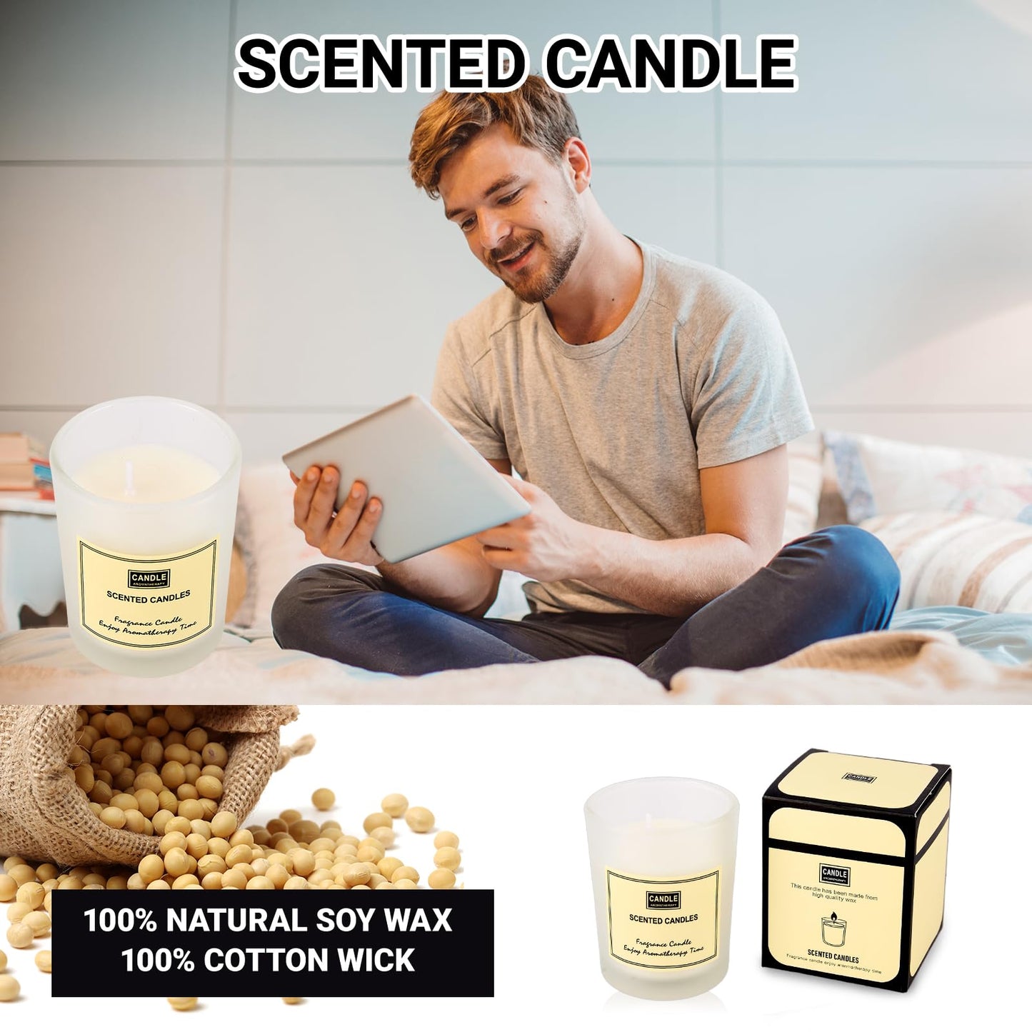 Birthday Gifts for Men,Man Premium Gifts Basket Ideas Set Men's Birthday Gift Box Thank You Gift with Ceramic Mug, Bracelet, Eye mask,Candle for Dad,Son,Boyfriend,Coworker Male Retirement Gifts