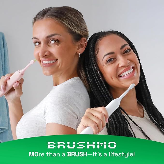 Brushmo Plaque Control Replacement Toothbrush Heads, Compatible with Philips Sonicare Click-on Electric Toothbrush Handles, 8 Standard Replacement Heads, Soft Dupont Bristles, BM928, White