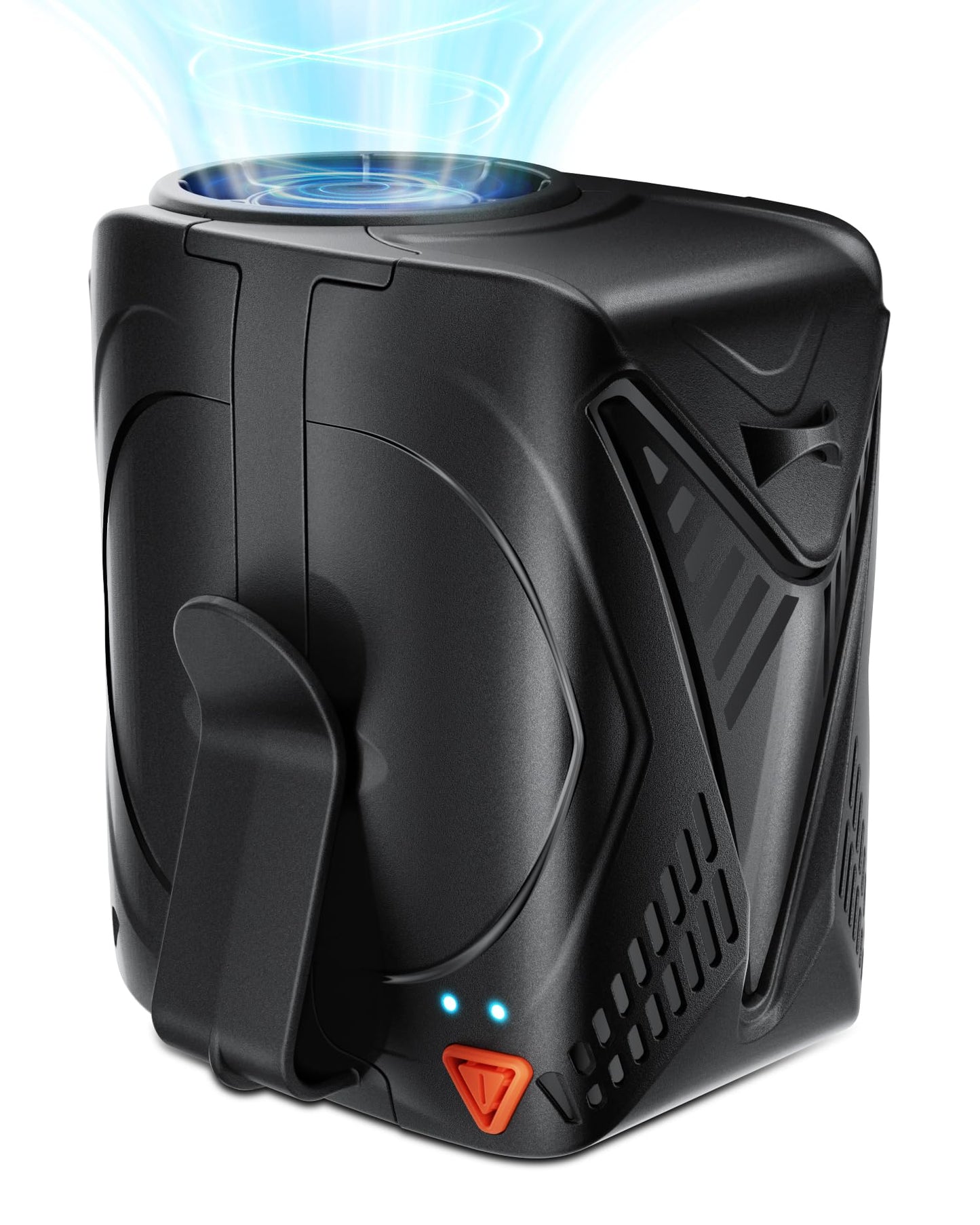 Portable Fan Rechargeable, 6-Speed 14000RPM High-Velocity Airflow, Hands-Free Wearable Waist Fan 31H Battery Life, Personal Belt fan for Outdoor, Jobsite, Travel, Indoor, Hanging Neck Fan with Strap