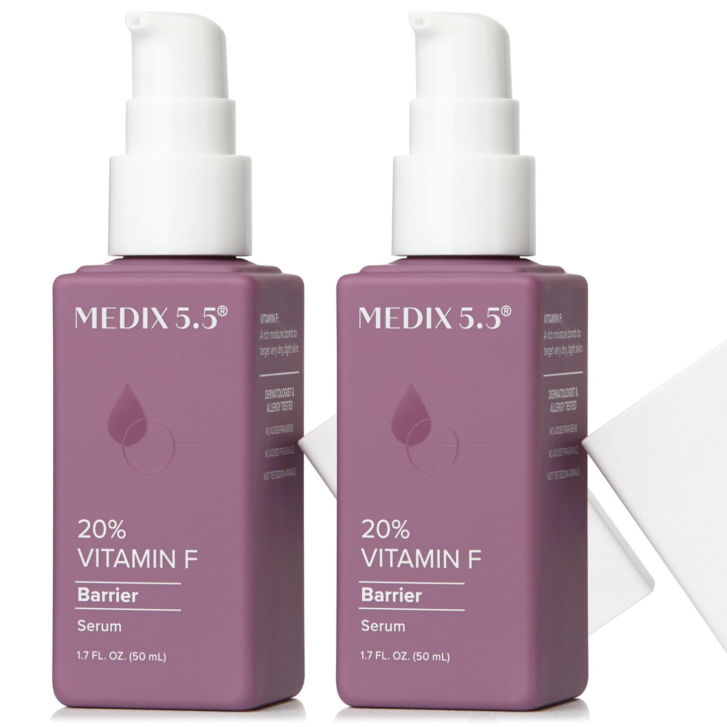 MEDIX Body & Face Moisturizer 20% Vitamin F Oil Body Booster & Face Serum | Concentrated Vitamin F + Vitamin E Oil Skin Care Super Serum For Crepey Skin & Protecting Skin Barrier, 2-Pack