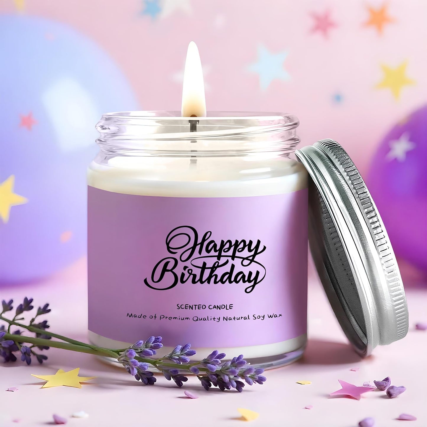 Birthday Gifts for Women, Happy Birthday Bath Set Gift Basket, Unique Spa Gift Idea for Mom, Sister, Bestie, Her, Wife, Female Friends, 30th, 50th, 60th, Gifts for Women Who Have Everything