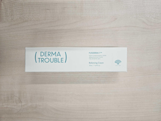 FUSIDYNE Derma Trouble Balancing Cream 1.7 fl oz | Skin Barrier & Oil Balancing Moisturizer for Sensitive, Blemish-Prone Skin | Korean Skincare with Fusiderm-T 10000ppm
