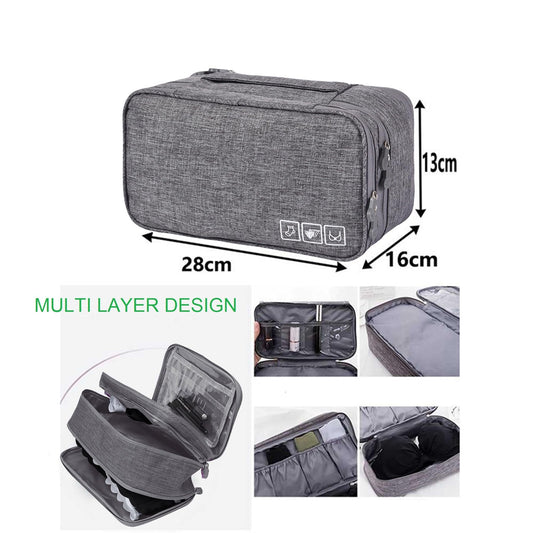 Travel Multi-function Underwear Organize Storage Bag Portable Bra Socks Lingerie Accessories Pack Cube Toiletry Bag