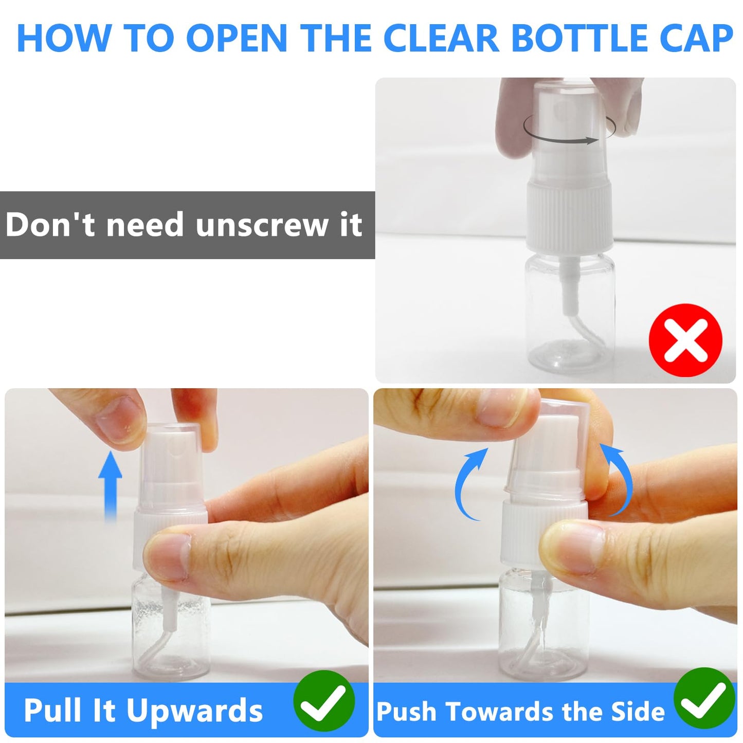 DTDNZKN 6 Pack 0.17 Oz (5ml) Mini Perfume Travel Refillable Bottles, Fine Mist Refillable Mini Perfume Atomizer, Empty Pump Container for Traveling and Outgoing