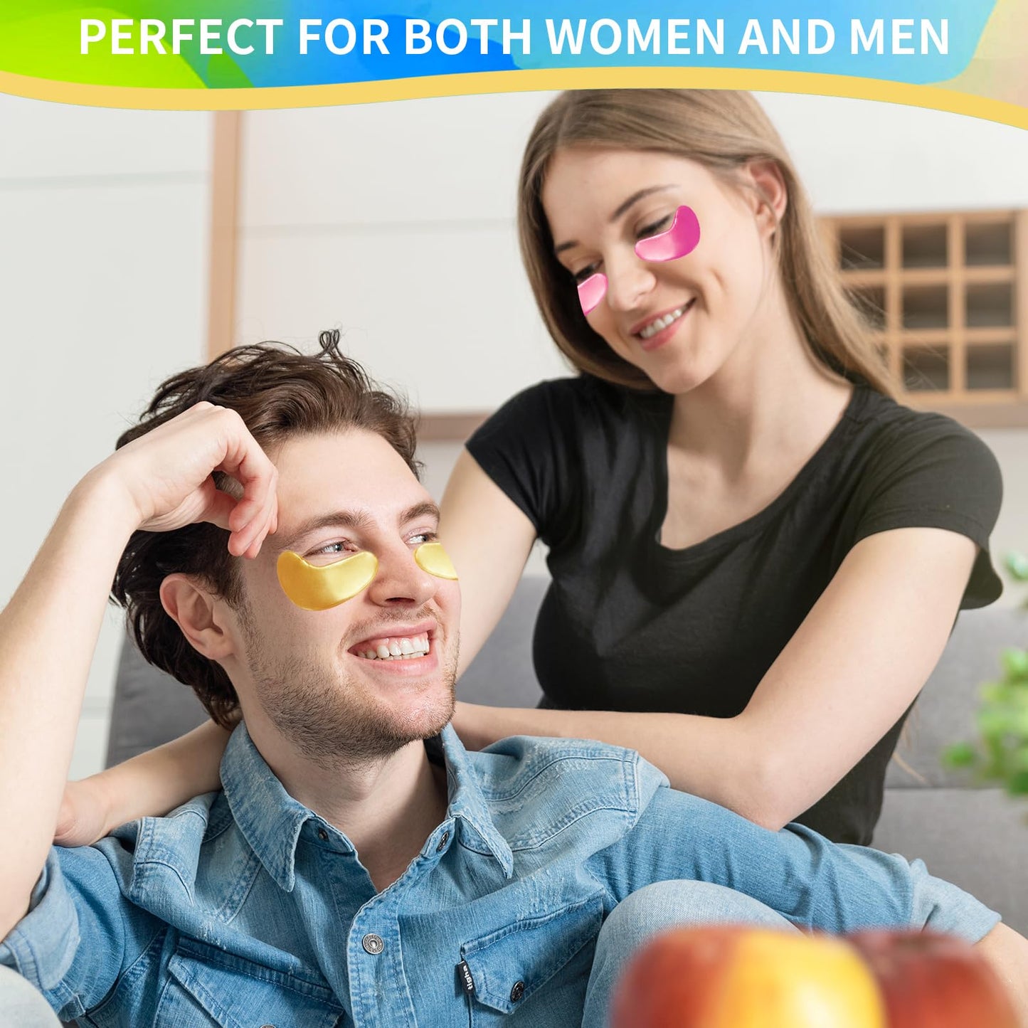 Under Eye Patches For Puffy Eyes Treatment 30 Pairs, 24K Gold Eye Mask For Dark Circles And Puffiness, Hyaluronic Acid Eye Mask For Puffiness, Eye Gel Pads, Eye Bags Treatment, Eye Mask Skincare