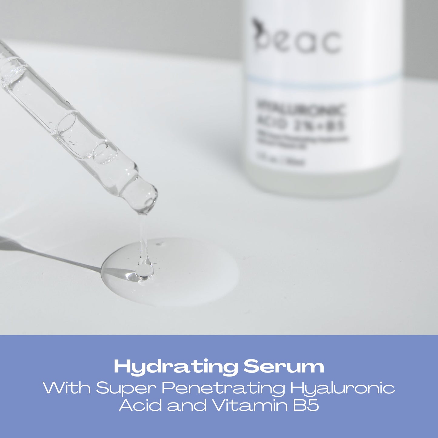 Hyaluronic Acid 2% + B5 Serum 60ml/2oz – USA Made - All Skin Types - Hyaluronic Acid Serum for Face – Hydrating, Plumping & Lightweight – Fragrance Free Skincare – Moisturizing Face Serum for Women