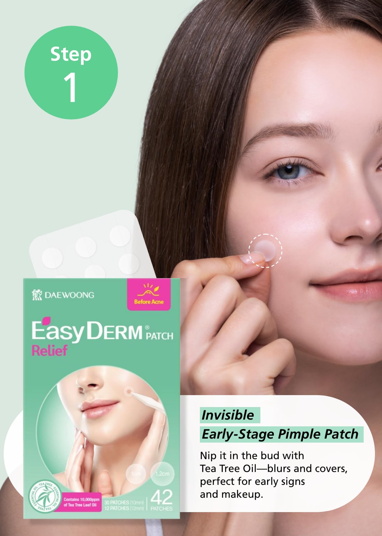 EasyDerm 3-Type Pimple Patches Gift Set, Acne care soluution, Korean Spot Patch to Cover ZitsㅣQuick Calming(10ea) + Relief(42ea) + Beauty Patches(42ea)ㅣTrendy Teen girl gifts Back to School MUST HAVE