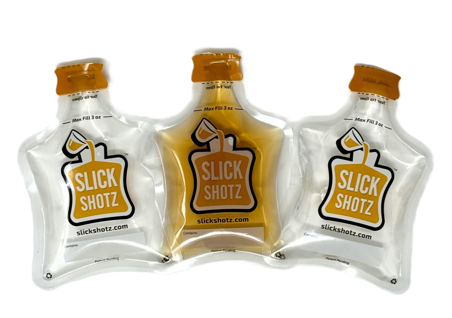 Slick Shotz 50 Pcs Heat Sealed Plastic Flask Kit for Liquor – 3oz Leak Proof Drink Pouches for Alcohol with Heat Sealer and Mini Marker – Ideal for Cruises, Concerts, Flights, Events and Travel