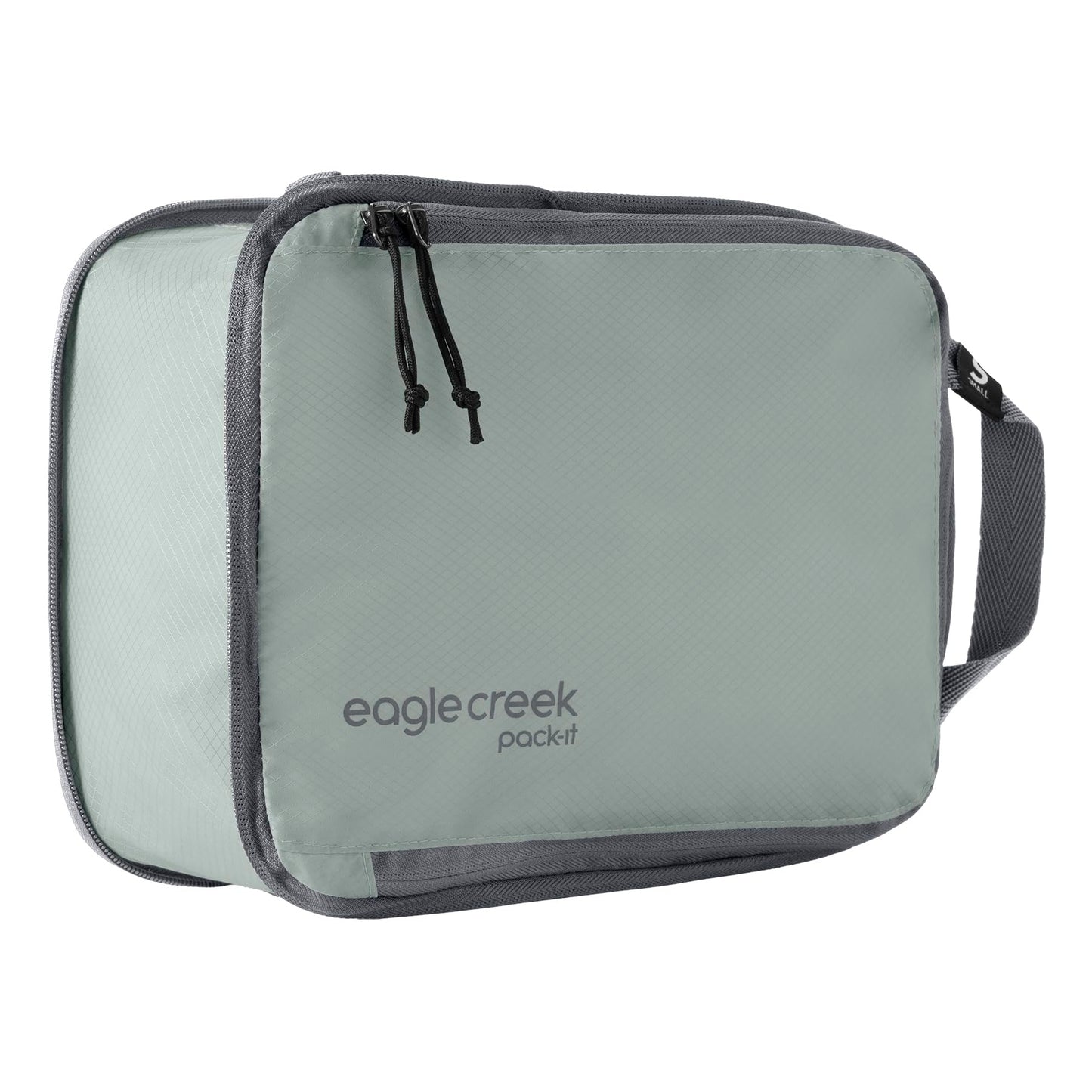 Eagle Creek Pack-It Isolate Compression Cube - Lightweight Compression Cube for Optimizing Luggage Space - Easy-Grab Zipper - Convenient Top Handle - Recycled Materials - Medium - Storm Grey