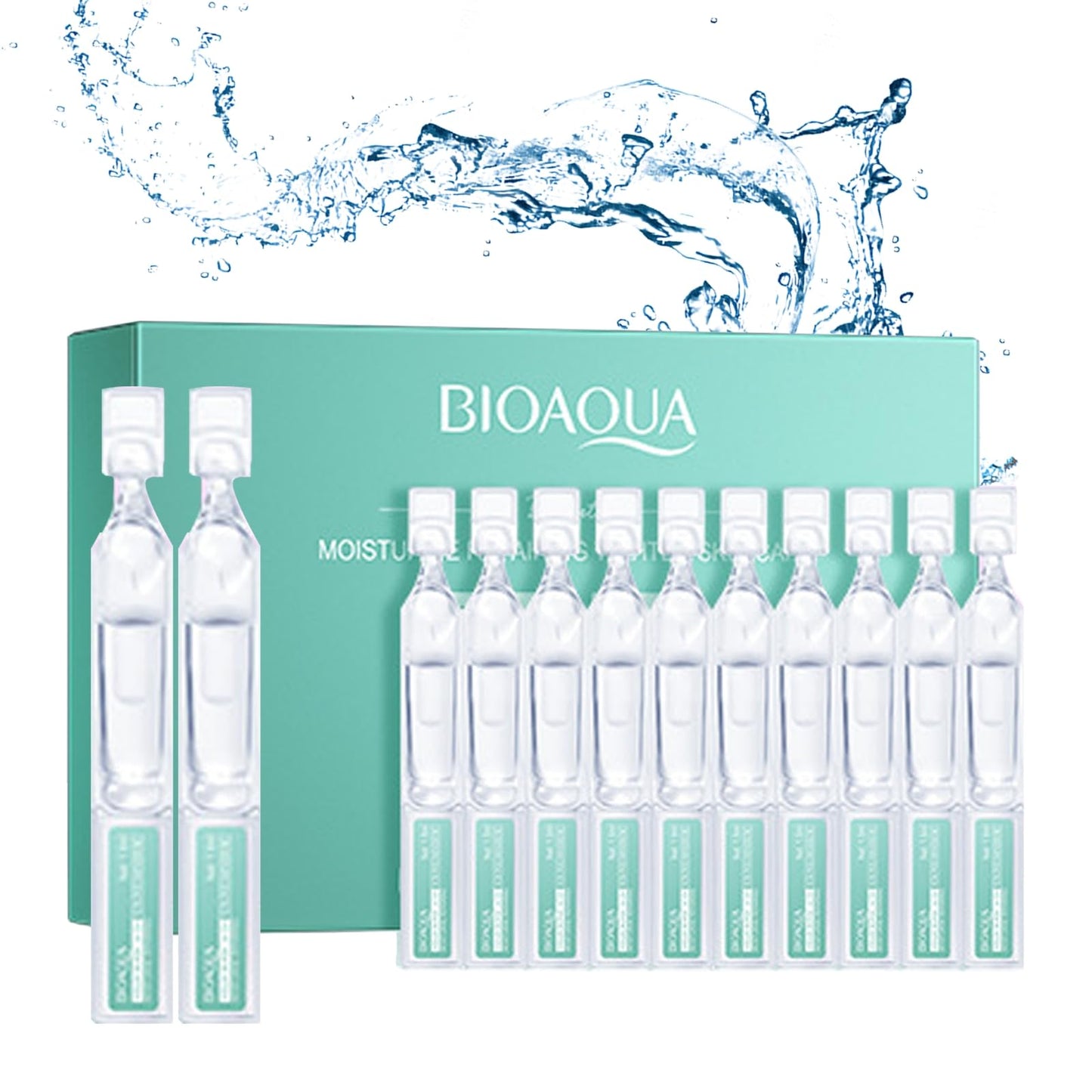 30PCS Ultra Hydrating Serum for Face, Hyaluronic Acid Serum Tubes, Hydrating, Smoother Skin, Anti-Aging serum for All Skin Tyes, Travel-Size Single-Use Vials Skincare(1.52 Fl Oz (Pack of 1))