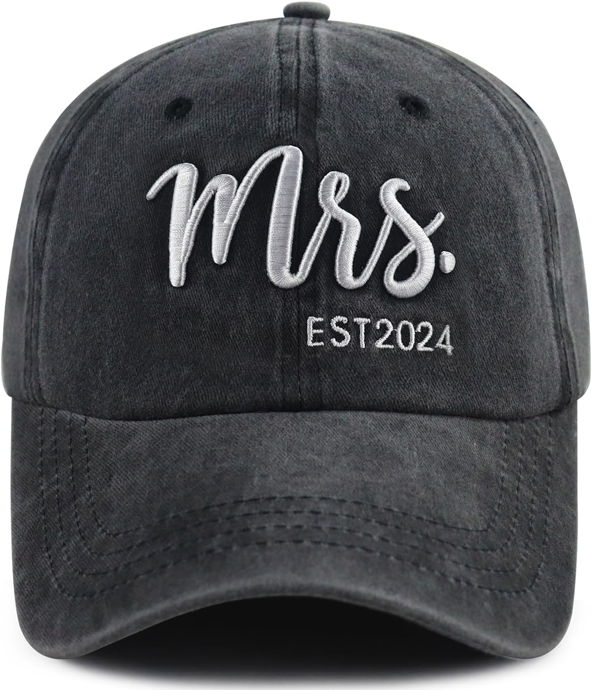 Mr and Mrs Gifts 2024 - Funny Bride Groom Couples Hat, Adjustable Embroidered Matching Baseball Cap for Newlywed Honeymoon, Christmas, Birthday, Wedding, Engagement - Wife Husband Gift
