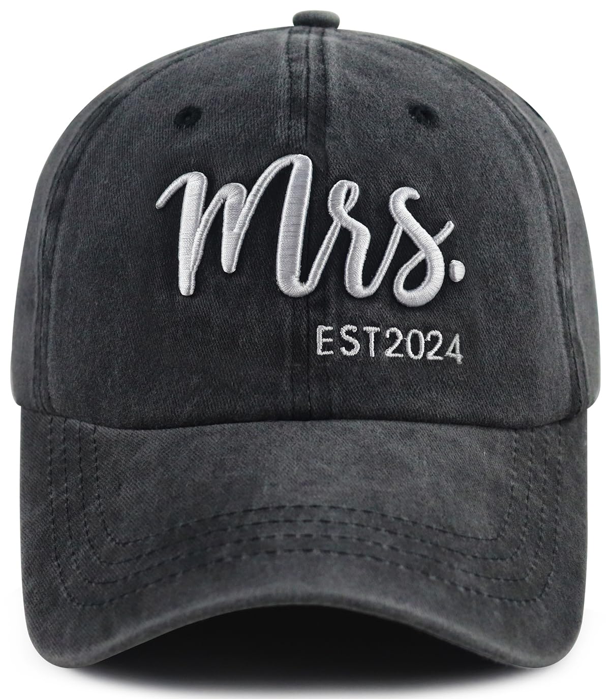 Mr and Mrs Gifts 2024 - Funny Bride Groom Couples Hat, Adjustable Embroidered Matching Baseball Cap for Newlywed Honeymoon, Christmas, Birthday, Wedding, Engagement - Wife Husband Gift