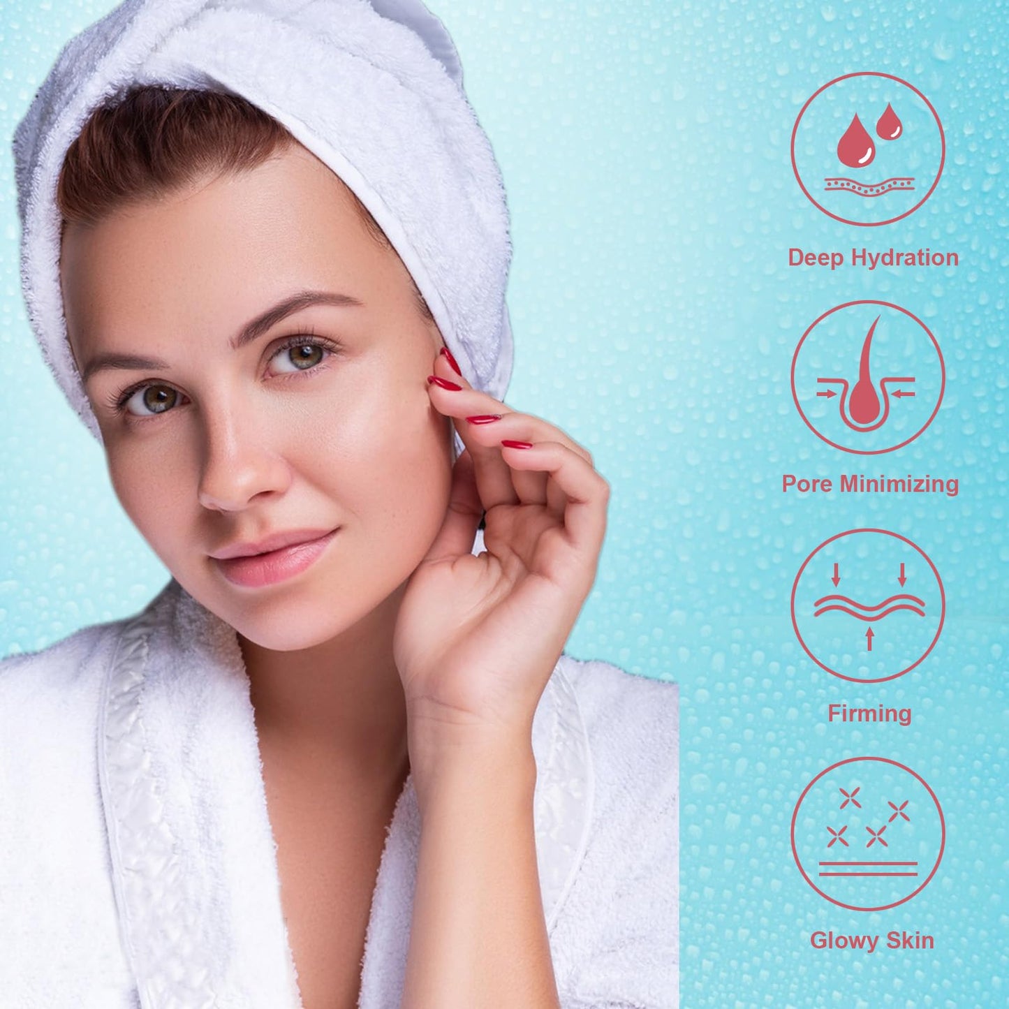 Kewhunt Deep Collagen Face Mask Overnight, Bio- Collagen Mask Real Deep Mask, Hydrating Hydrogel Masks with Low Molecular Collagen for Firming, Elasticity, Pore Minimizing 40g x 5ea