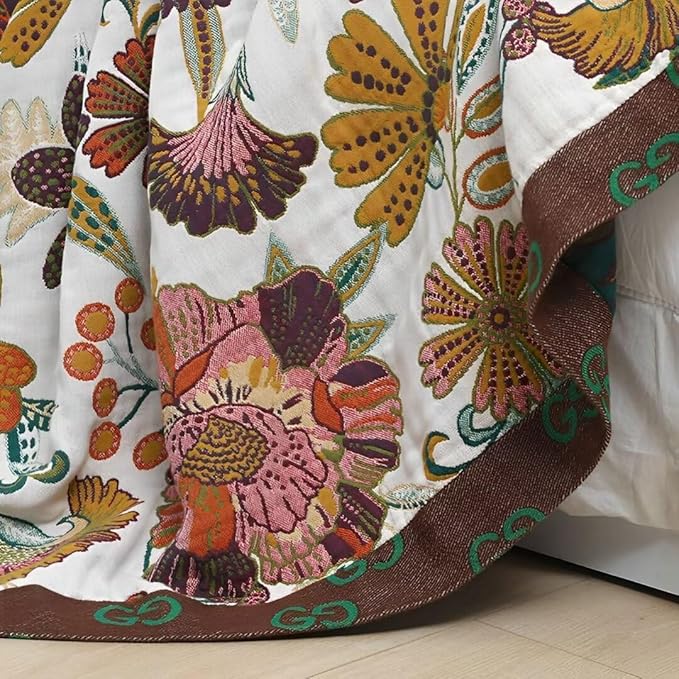 100% Boho Throw Blankets for Bed All Season, Reversible Cozy Blanket for Bed Couch 90"x98" Premium Soft Decorative Blankets for Couch Sofa Picnic Travel