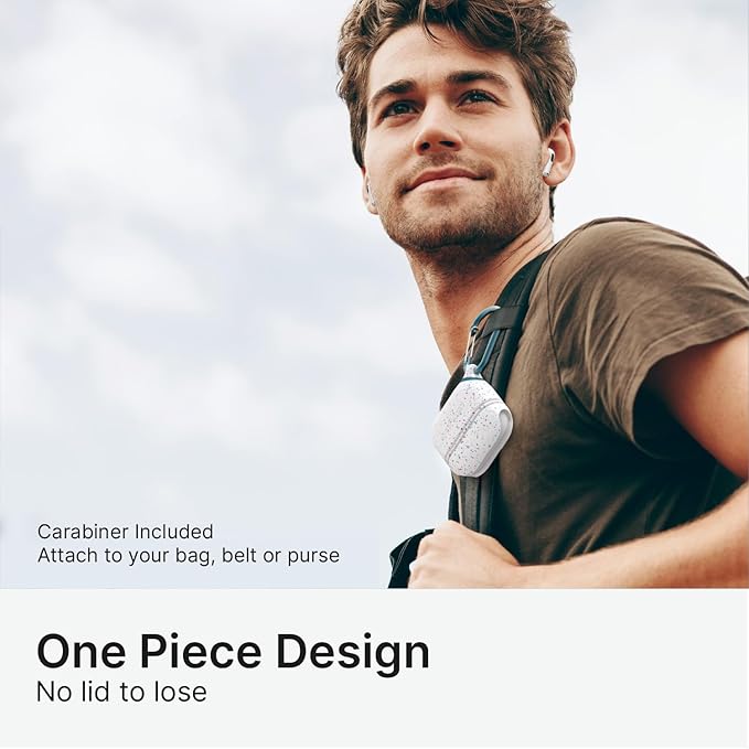 Catalyst Waterproof Case for AirPods Pro 2nd Generation and AirPods Pro 1st Generation - Wireless and USB-C Charging Compatible, One Piece Design, High Drop Protection Case with Carabiner