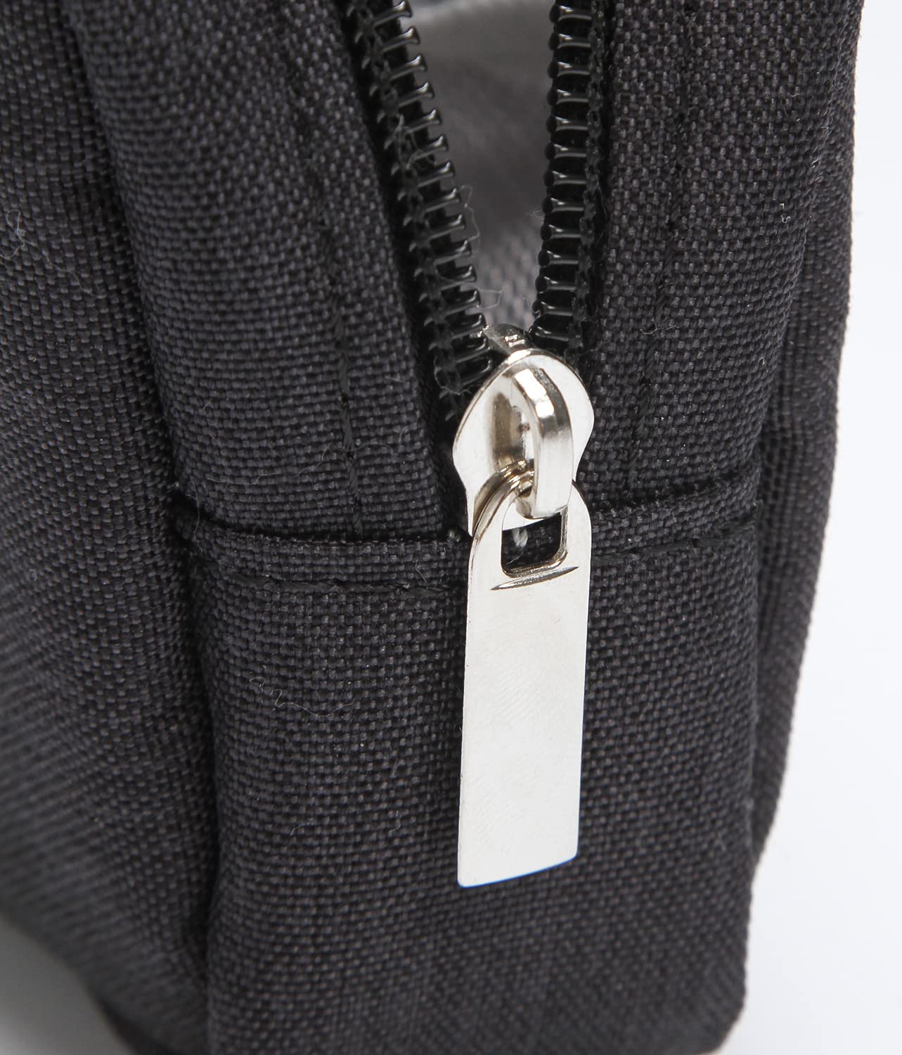 2 Pieces Small Zippered Pouch, Portable Electronics Soft Organizer, Little Toiletry Carry Bag Mini Cosmetic Makeup Bag, Coin Purse Wallet, Travel Accessories Make up Case for Purse,Storage Black