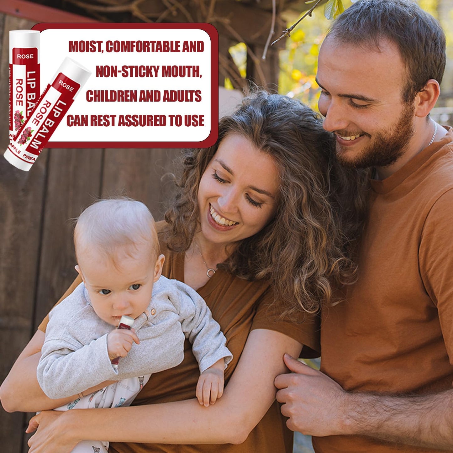 Yopela 14 Pack Natural Lip Balm in Bulk with Vitamin E and Coconut Oil - Moisturizing, Soothing, and Repairing Dry and Chapped Lips Valentine's Gift - 14 Flavors - Non-GMO - With Greeting Card