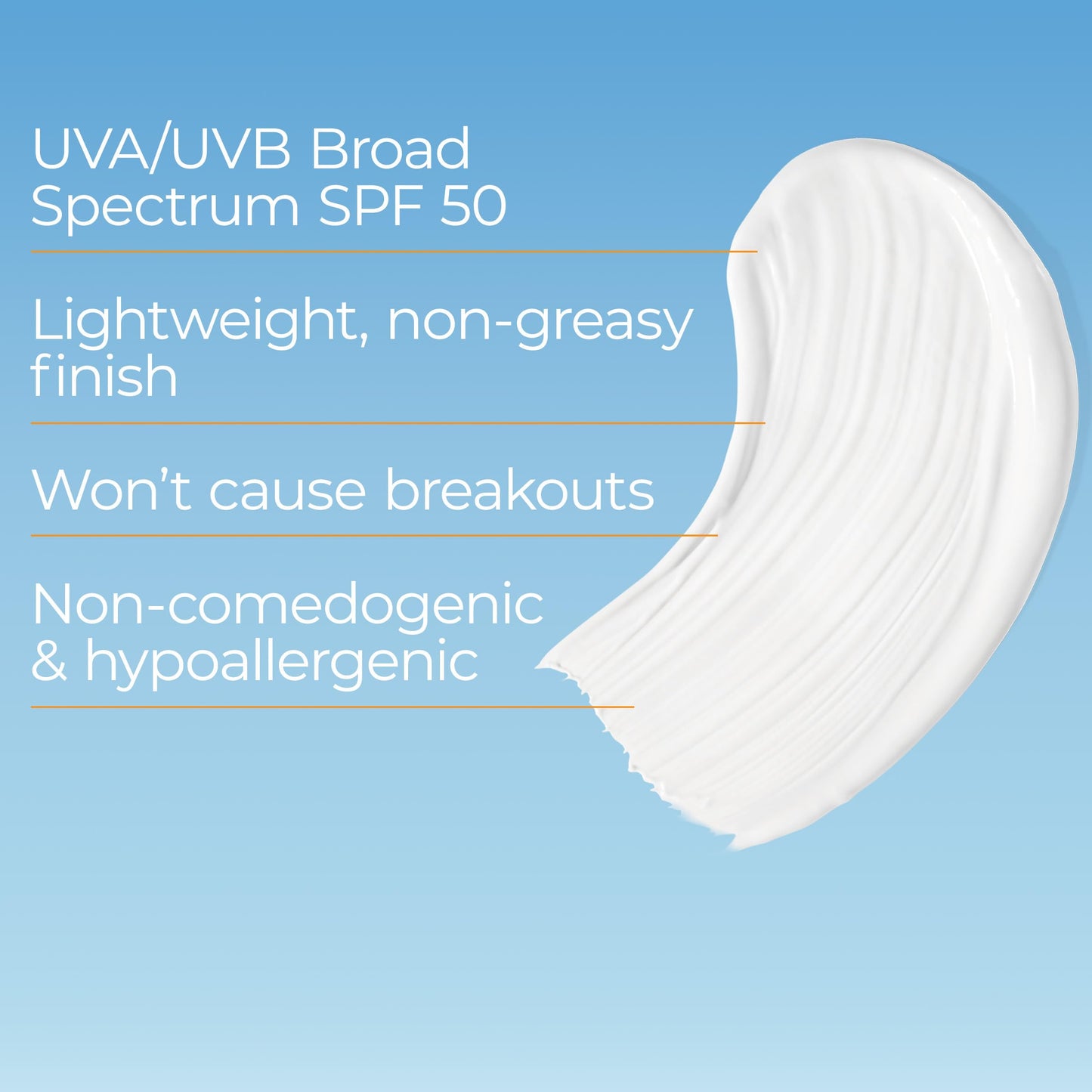 Eucerin Sun Clear Skin Face Sunscreen Lotion SPF 50 for Acne Prone Skin, Hypoallergenic, Fragrance Free Sunscreen SPF 50 with Oil-Absorbing Minerals, 2.5 Fl Oz Bottle