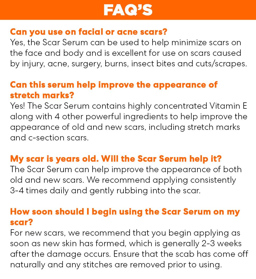 Palmer's Cocoa Butter Formula Scar Serum, Skin Brightening Oil for Face & Body, Concentrated Serum with Vitamin E, Fragrance Free, 1 Fl Oz