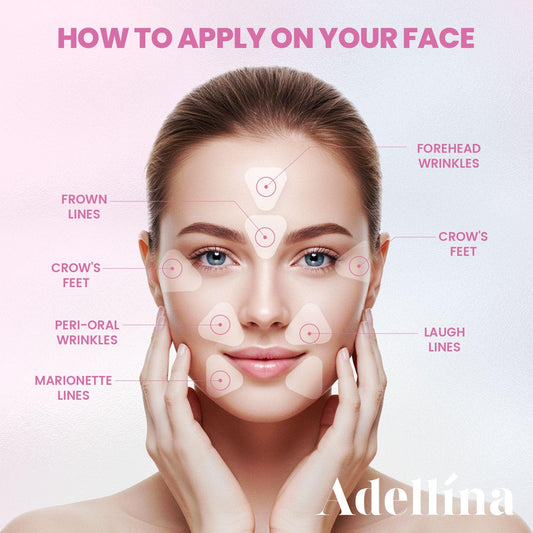 New Anti Facial Wrinkle Patches: Anti Wrinkle Patches Overnight - Smile Line Pathces - Facial Wrinkle Patche for Forehead, Smile Line, Under Eye 144 Pcsx 1Pack