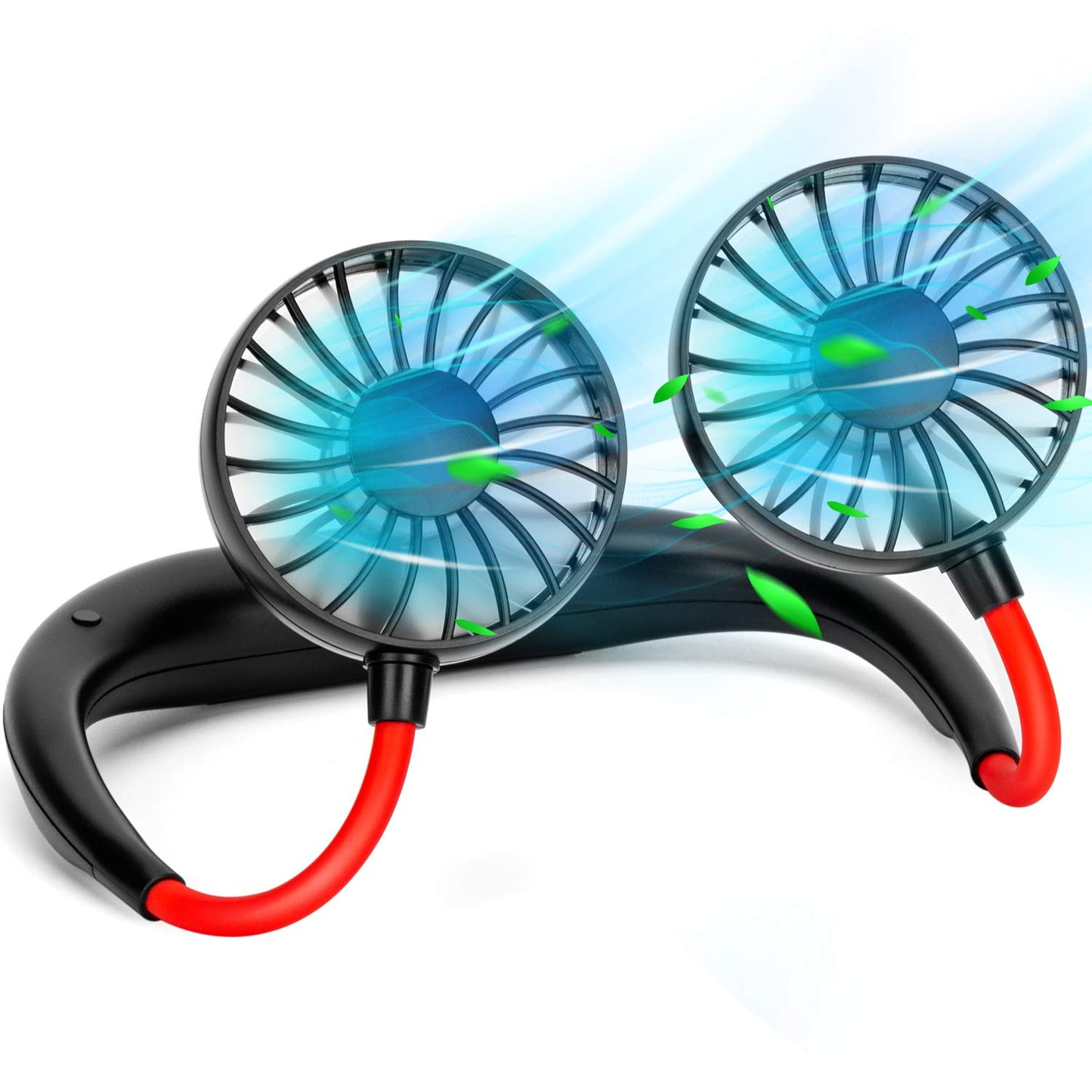 shuangjishan Neck Fan Portable Rechargeable: Personal Cooling Wearable Fan Around your Neck that Blow Cold Air for Men Women - Usb Should Fan Battery Operated for Travel and Outdoor Sports