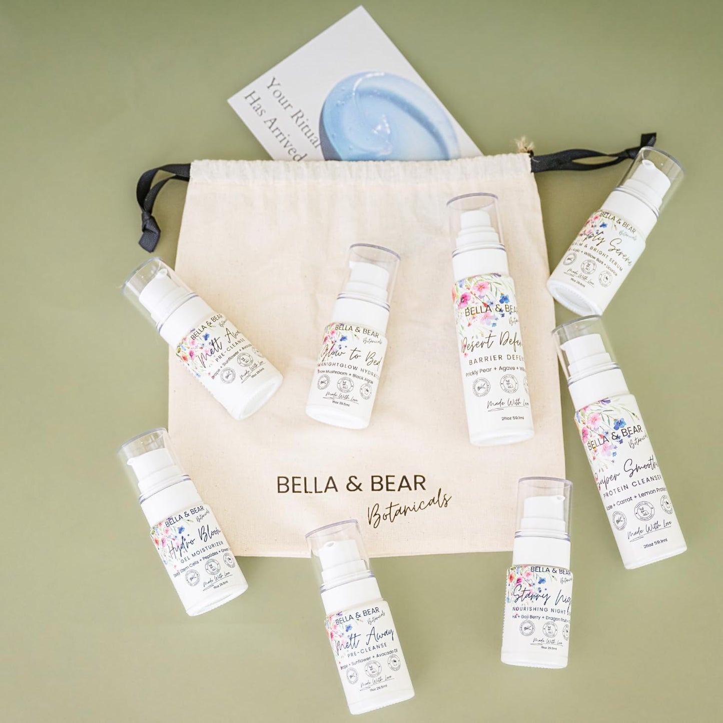 Bella & Bear The Complete Ritual: Ultimate AM & PM Skincare Collection - 9-Step Full Day & Night Routine for Radiant, Balanced Skin