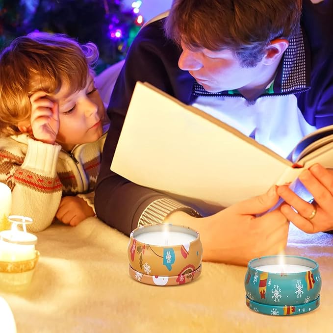 New Year's Candles Set Gift, Super Value 3 Pack 2.5 oz Aromatherapy Candles for Home Scented, Christmas Candles Gifts for Women, 3 Fragrant Scented Candles Set Can Meet Your Various Needs