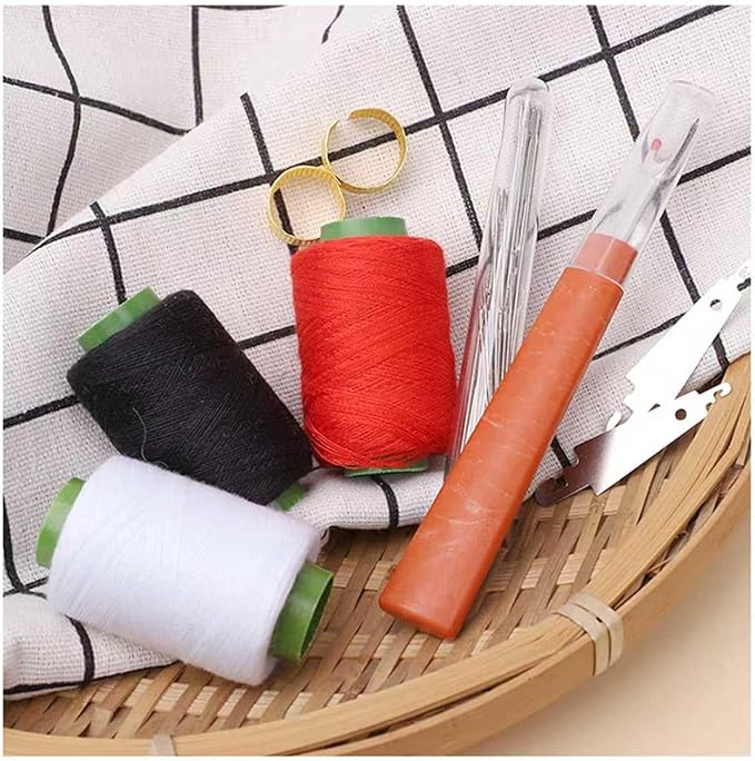 37PCS Sewing Tool Set,Needles Thread Hand Repair Tools,Complete Needle and Thread Kit for Hand Sewing,Portable DIY Sewing Tool Set for Beginners and Professional Crafters