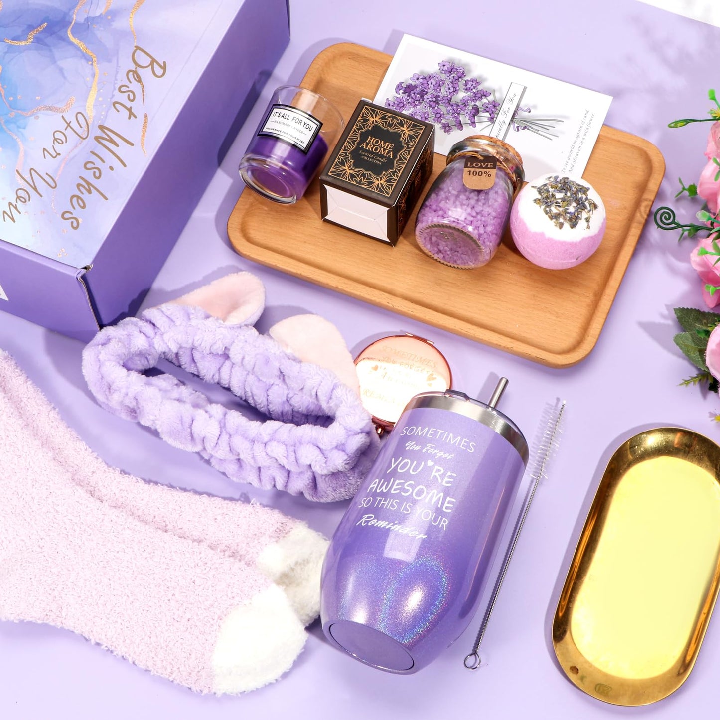 Birthday Gifts for Women, Birthday Gifts Basket for Mother's Day Gifts Ideas for Birthday Box for Best Mom Women Her Sister Wife Grandma