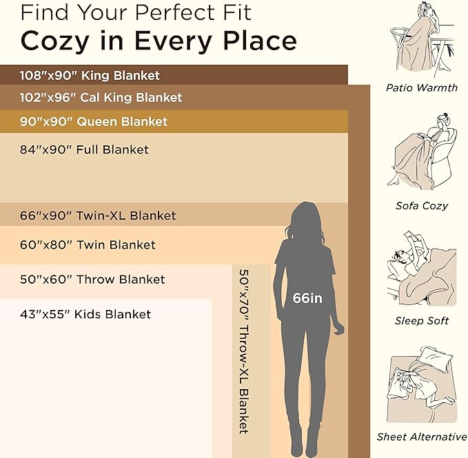 Bedsure GentleSoft Fleece Bed Blankets Queen Size Grey - Soft Lightweight Plush Fuzzy Cozy Luxury Fall Blanket Microfiber, Room Home Decor Gifts for Women and Men, 90x90 inches