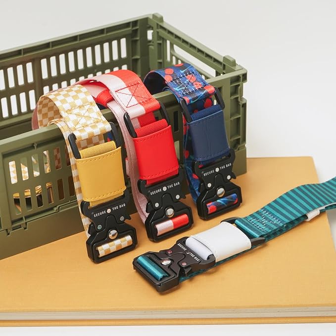 Cincha Mini Travel Belt for Luggage - Stylish & Adjustable Add a Bag Luggage Strap for Carry On Bag - Airport Travel Accessories for Women & Men - As Seen on Shark Tank (Leopard)