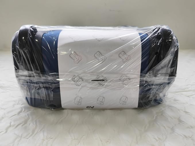 KROSER Carry On Underseat Multi-functional, 16-inch Underseater Lightweight Overnight Suitcase for Women, Haze Blue