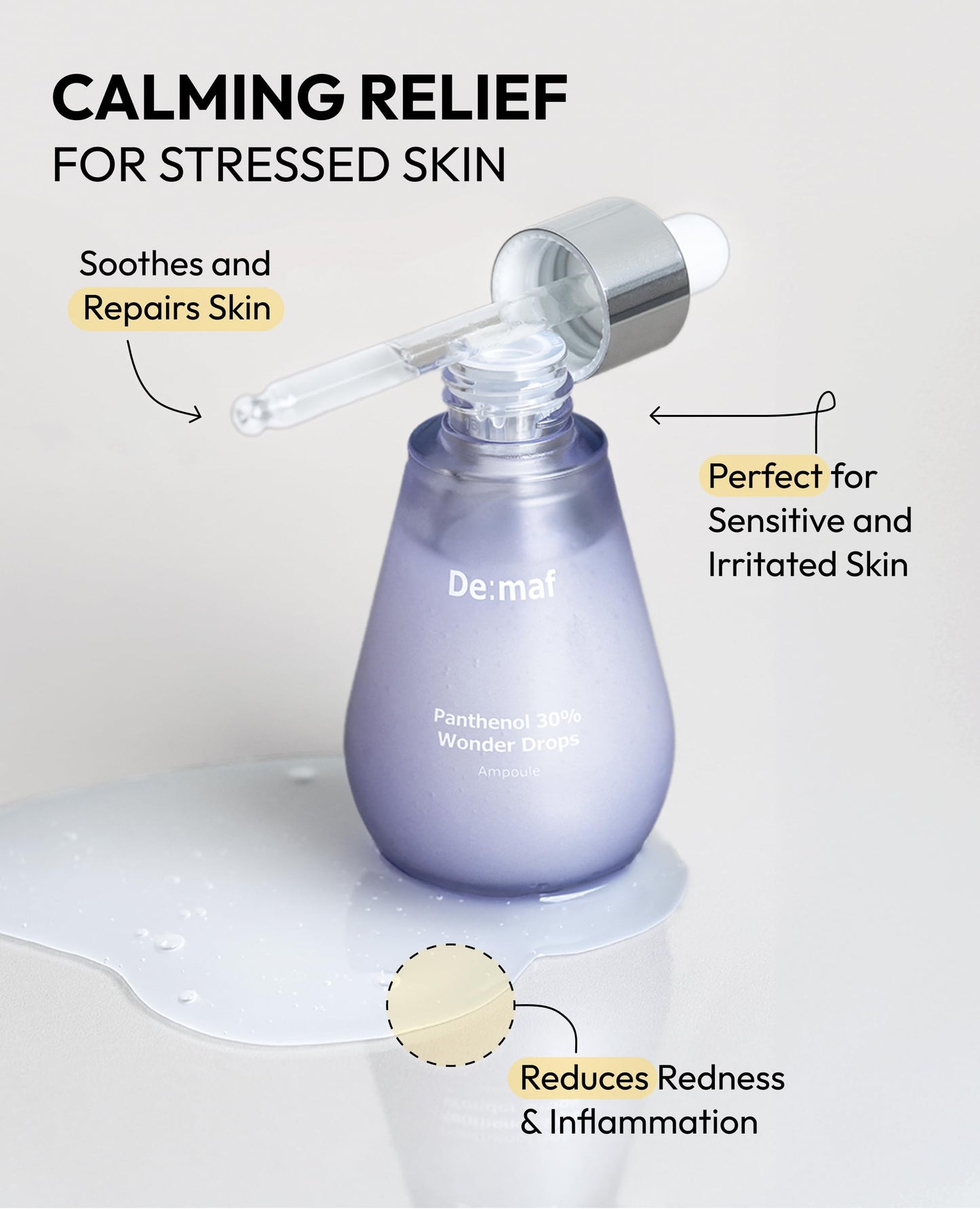 De:maf Welcome Kit Skincare Set, 3 Essential Skincare Products with a Travel Pouch