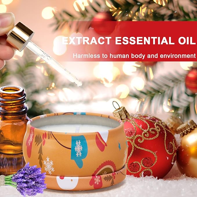 2 Pack Aromatherapy Candles, 2.5 Oz Scented Candles, Lavender and Cherry Blossom, Soy Scented Candle with Floral Scents, Portable Small Jar Candle Set for Travel, Spa, Bath, Yoga, Home Decor Candle