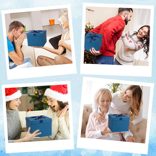 Gifts Basket for Women,Birthday Gifts for Women Birthday Presents Friendship Gifts Get Well Soon Gifts Self Care Package Gifts Blue Gift Box Relaxing Set Unique Gifts with Blanket for Mom,Wife,Sister