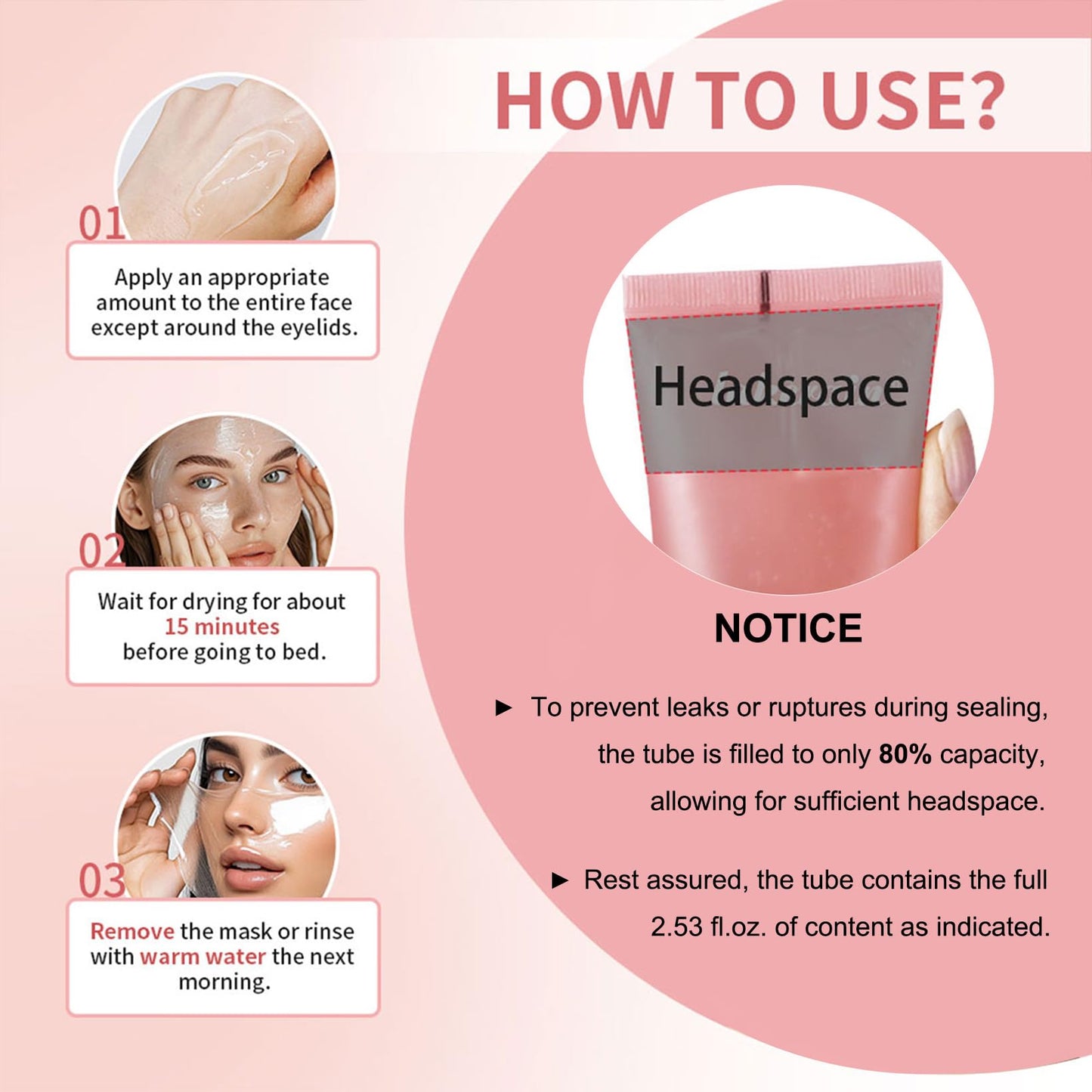 Ayzololo Collagen Night Wrapping Mask,Overnight Collagen Wrapping Mask,Collagen Peel Off Face Mask,Elasticity and Hydration Care,2.53 fl.oz(Brush Included)