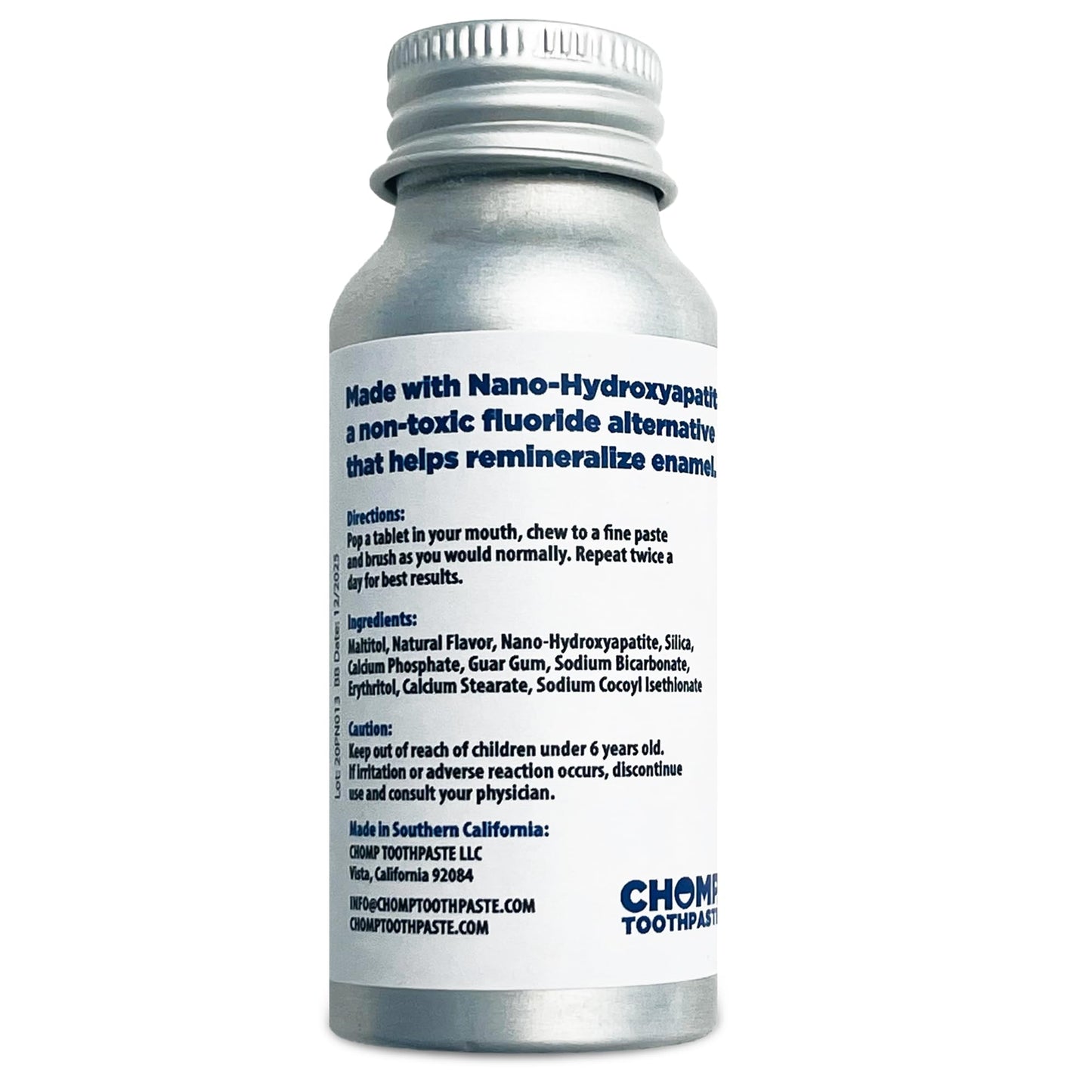 Chomp Super Whitening Toothpaste Tablets with Nano Hydroxyapatite