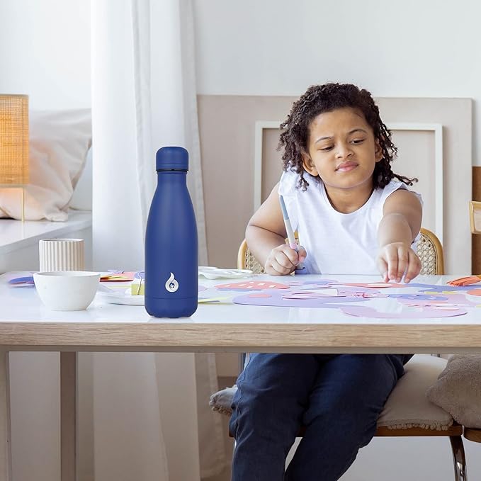 BJPKPK 12oz Insulated Stainless Steel Water Bottles Travel Sports Water Bottles,Light Pink