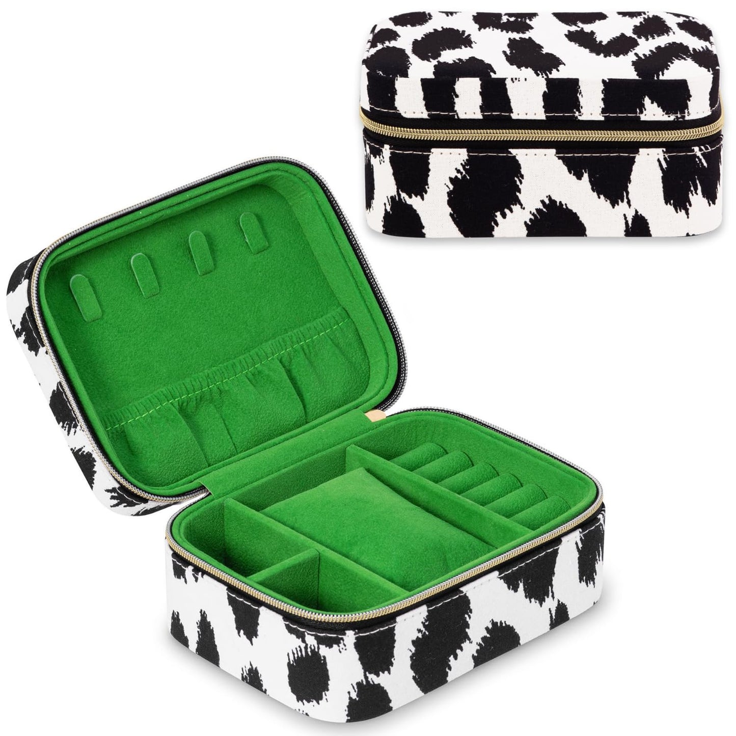 Kate Spade New York Small Travel Jewelry Case, Travel Box, Holder Organizer for Rings, Necklaces, Earrings, Bracelets, Modern Leopard, Modern Leopard, Modern