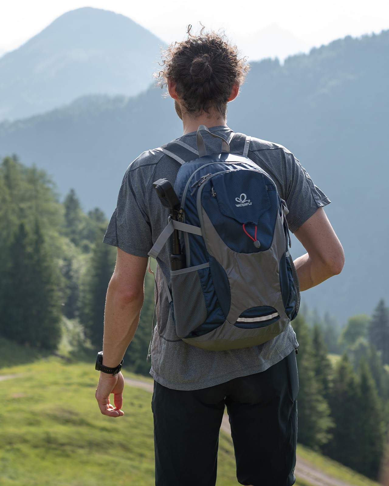 WATERFLY Lightweight Packable Hiking Backpack: 30L Foldable Travel Daypack Ultralight Camping Day Pack for Woman Man