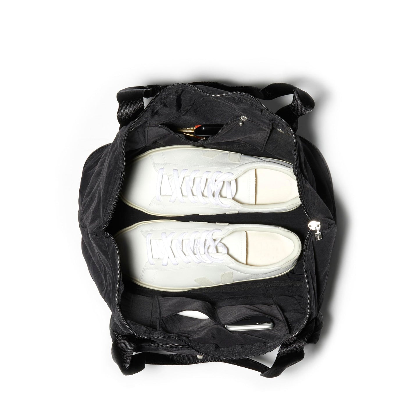 Baggallini Women's Carryall Expandable Packable Tote, Black