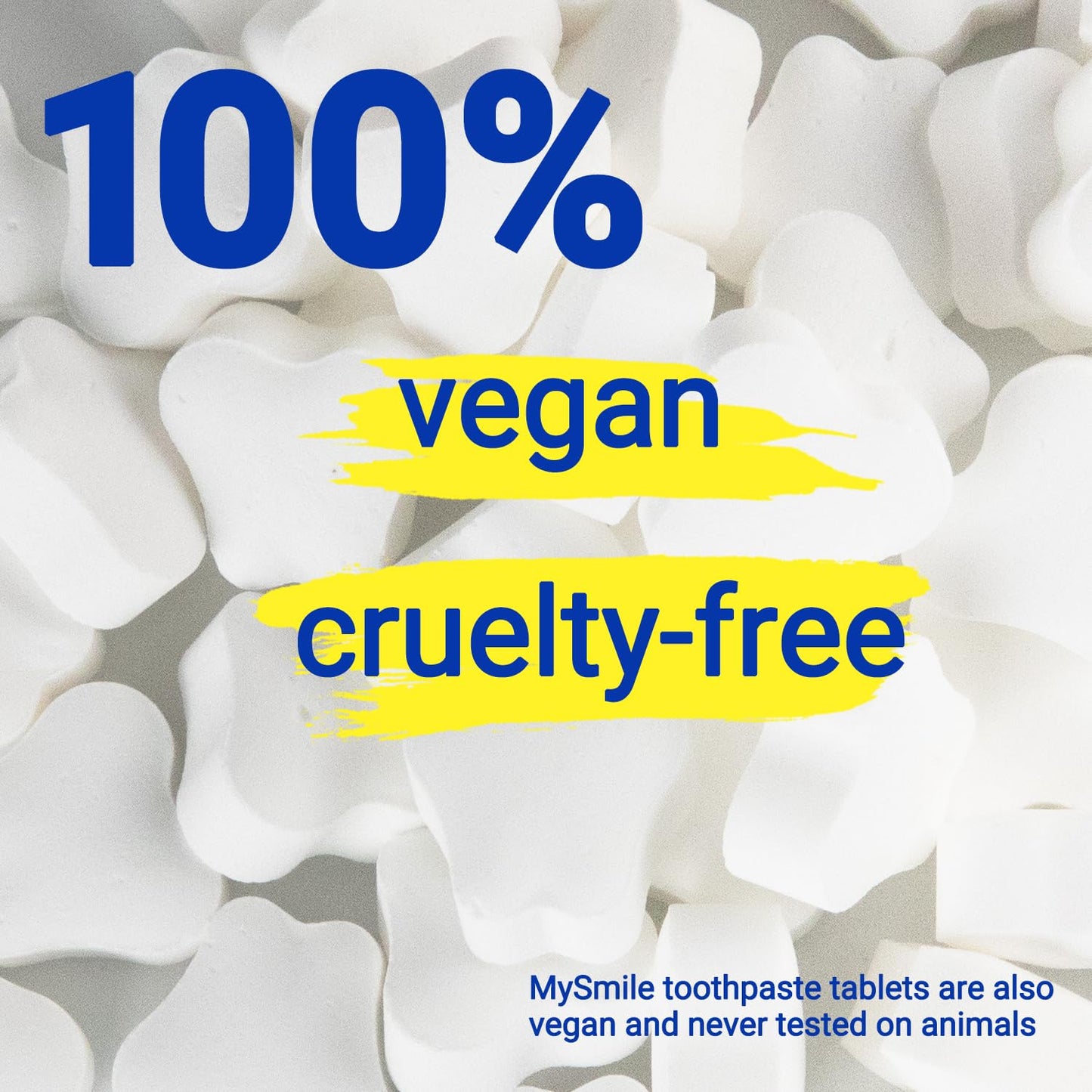 MySmile Toothpaste Tablets - Nano hydroxyapatite, Flouride Free, Organic Coconut Oil Travel Mouthwash Tablets, Remineralize & Reduce Sensitivity Toothpaste Bites for Brushing & Freshing Teeth