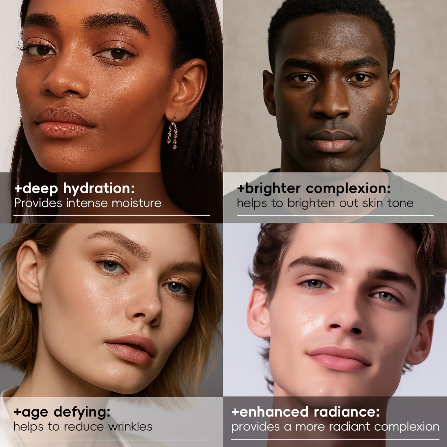 3 Pack Facial Serum Skin Care Sets, Serum for Face Includes Niacinamide, Ceramide, Peptides – Brightening, Hydrating, Dark Spot Corrector, Glow Up, Collagen Boosting - Reset Your Skin Day and Night