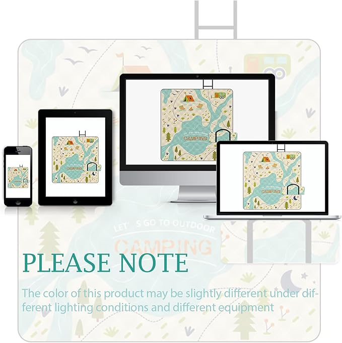 80"x60" Waterproof Picnic Blanket Large Outdoor Camping Blanket Foldable Picnic Camping Blanket Thicker Machine Washable Picnic Mat Portable Wearable for Picnics, Camping