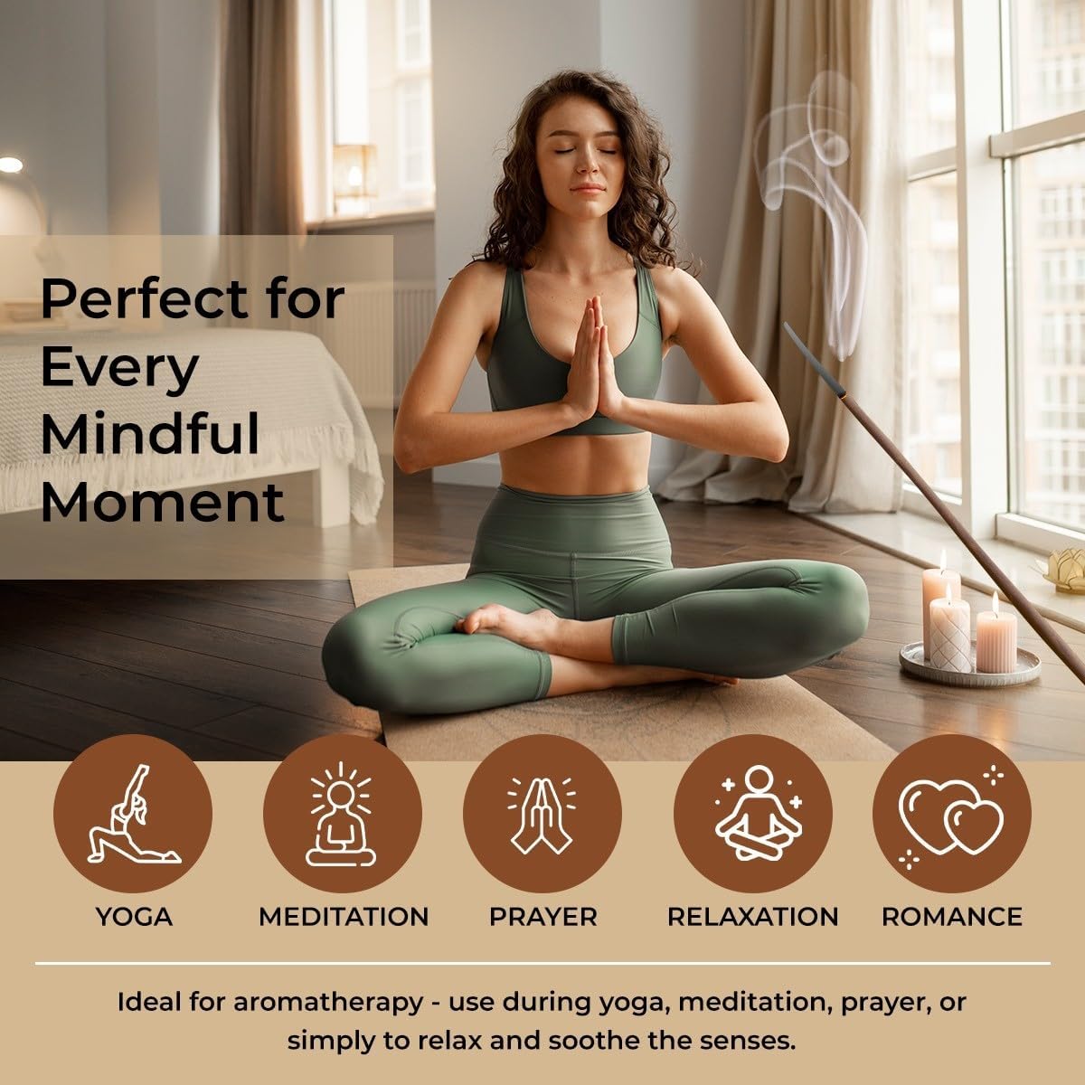 Chakra Aromatherapy Incense Gift Pack – 120 Natural Sticks (6 Boxes) – Relaxing, Stress Relief, Meditation, Refreshing, Sensuality & Energising Scents – Eucalyptus, Geranium & More