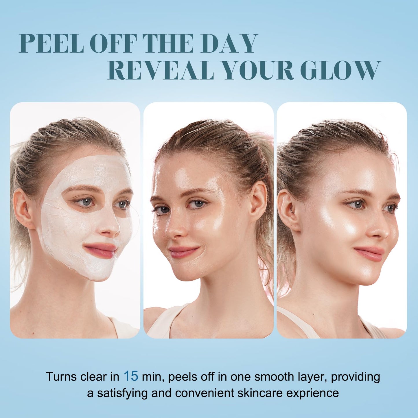 ISTON Collagen Night Wrapping Mask for Glass Skin - Elasticity& Hydration Boost,Reduces Dullness&Radiant Skin| Easy Peel-Off Collagen Face Mask Skin Care