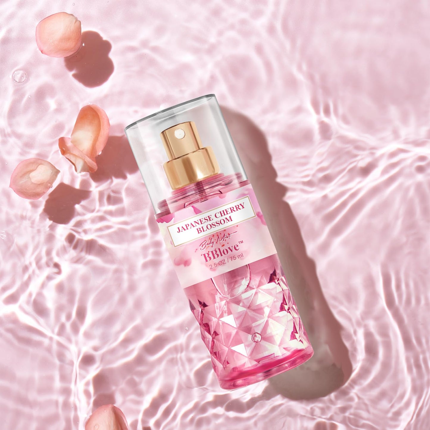 BBlove Bath and Body Gift Set for Women & Girls, Japanese Cherry Blossom, 4PCS Set for-Shower Gel, Body Lotion, Body Mist, Exfoliating Scrub, Body Care Set