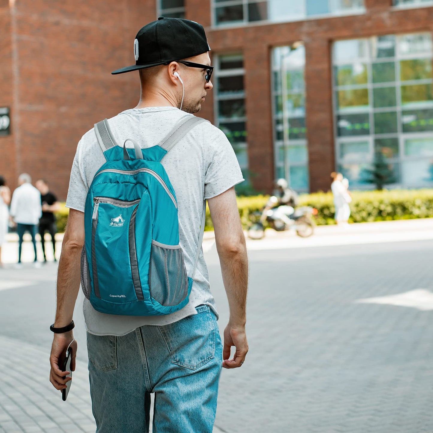 G4Free 16L Hiking Daypack, Lightweight Packable Small Backpack for Travel Camping Outdoor Men Women